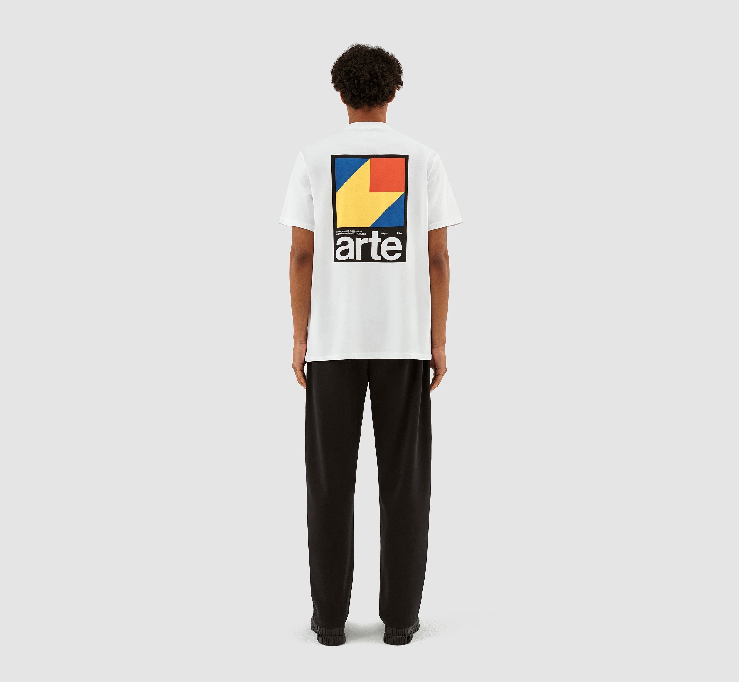 T-shirt imprimé Y de Taut Back - Blanc