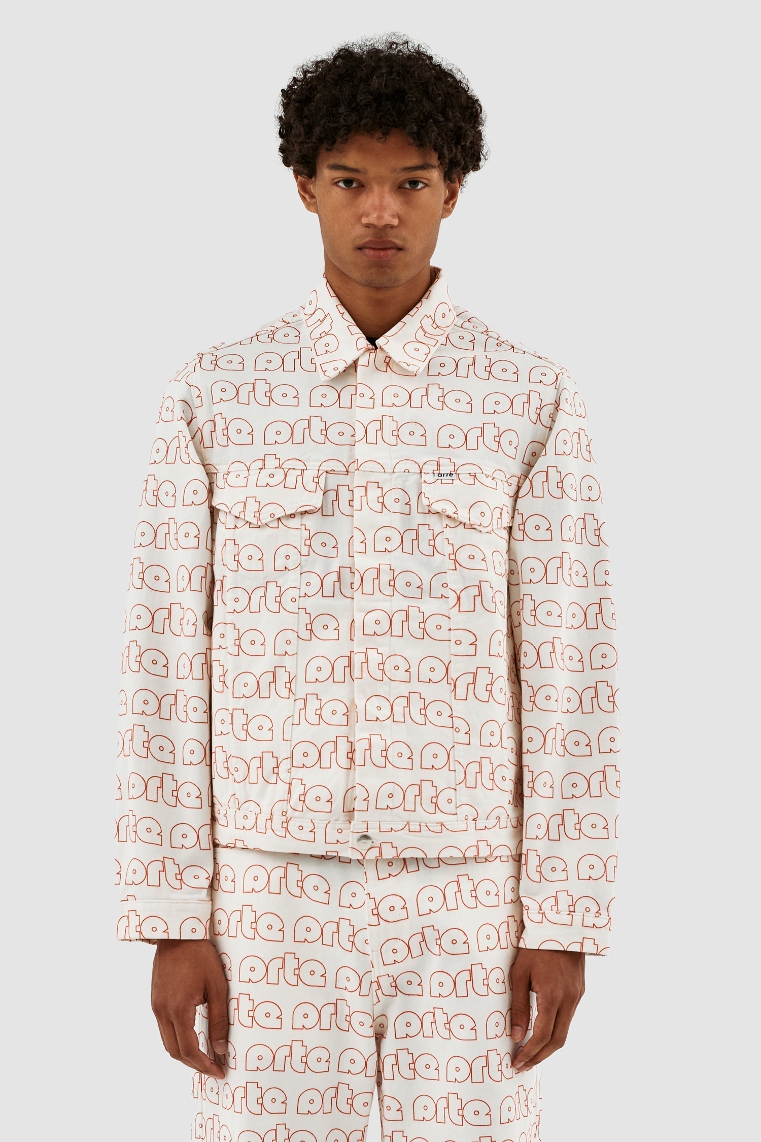 Veste Jackson avec logo Allover - Rouge/Blanc