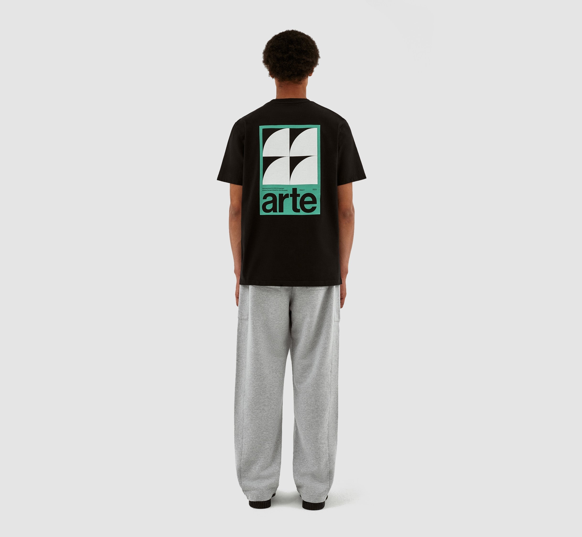 Taut Back G Print T-shirt - Noir