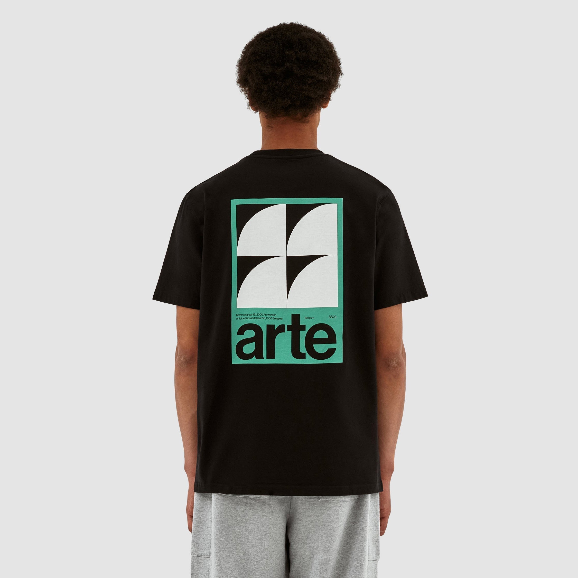 Taut Back G Print T-shirt - Noir