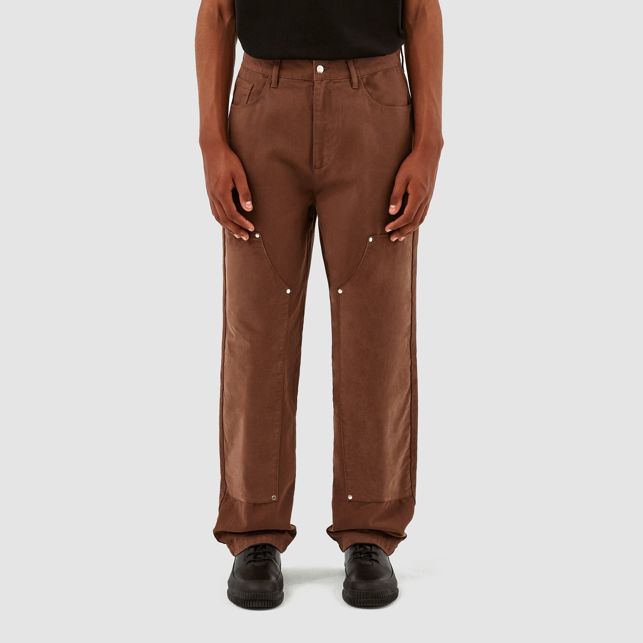 Pantalon en velours de coton Porter - Marron