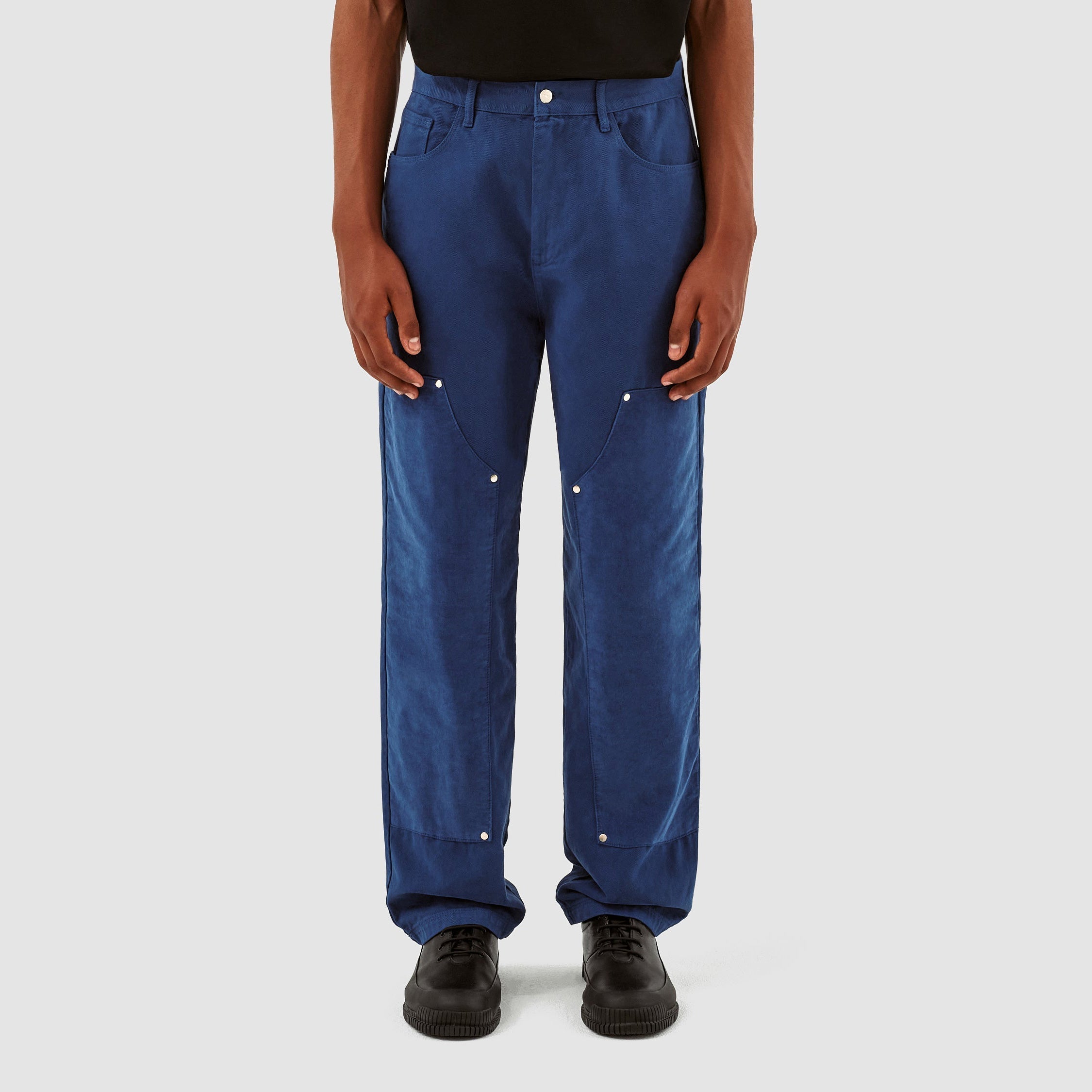 Pantalon en velours de coton Porter - Bleu