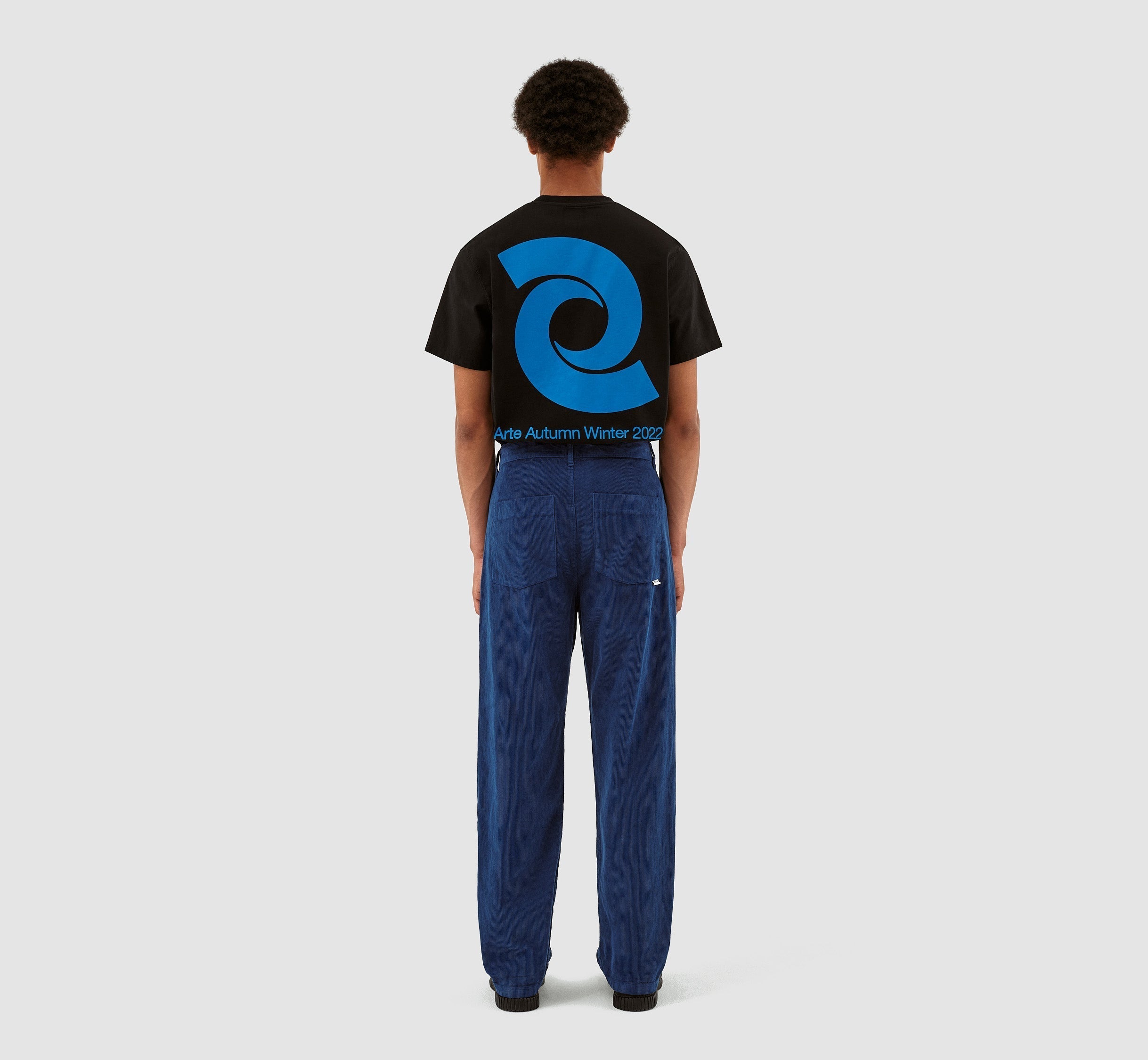 Pantalon en velours côtelé Perry - Marine