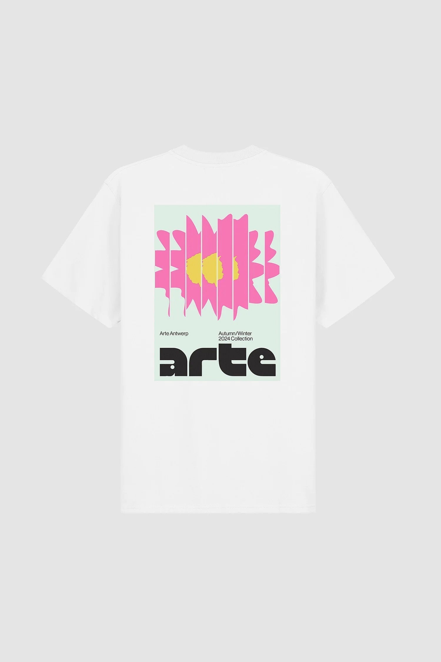 T-shirt Flower Poster - Blanc