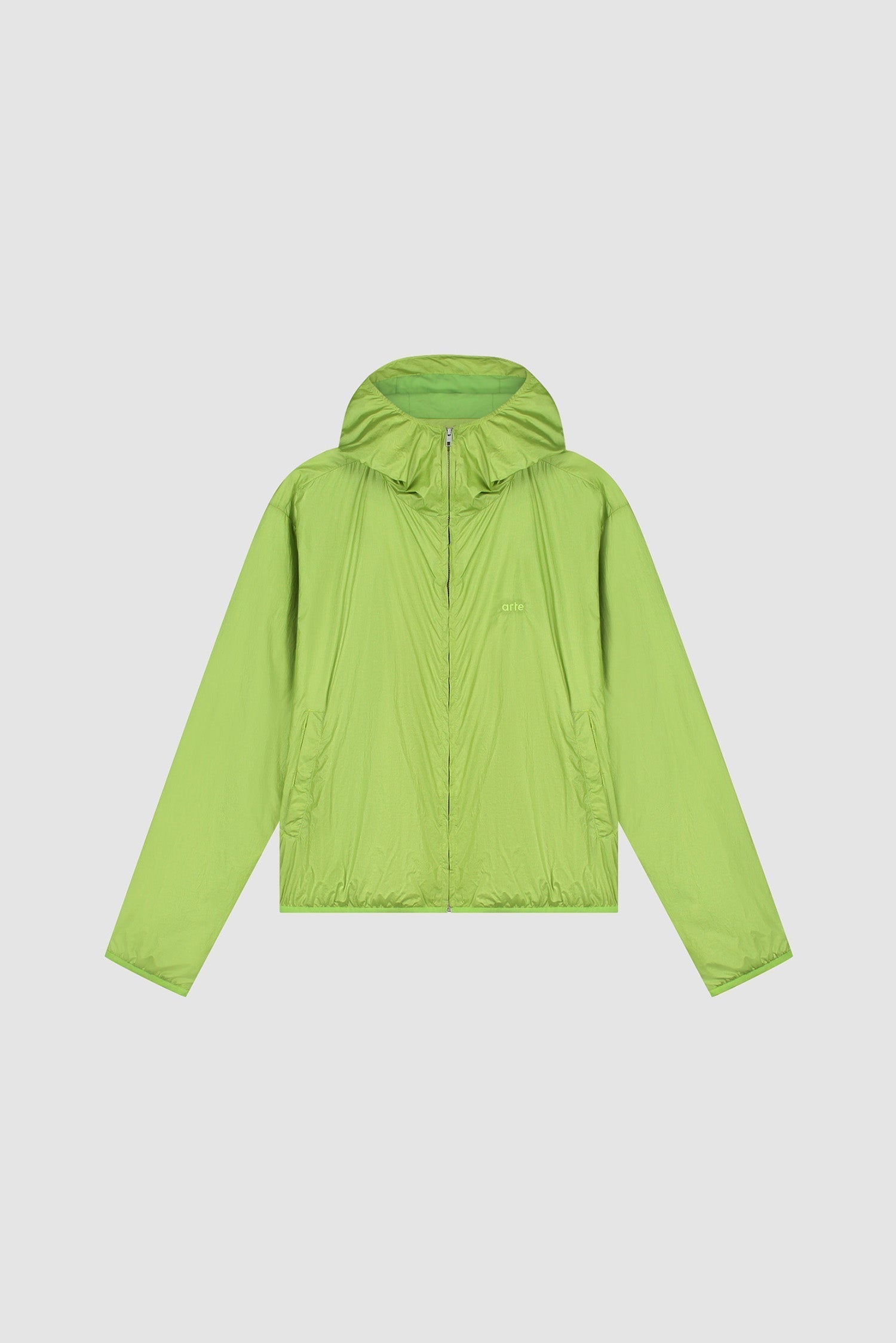 Veste en nylon brillant - Vert