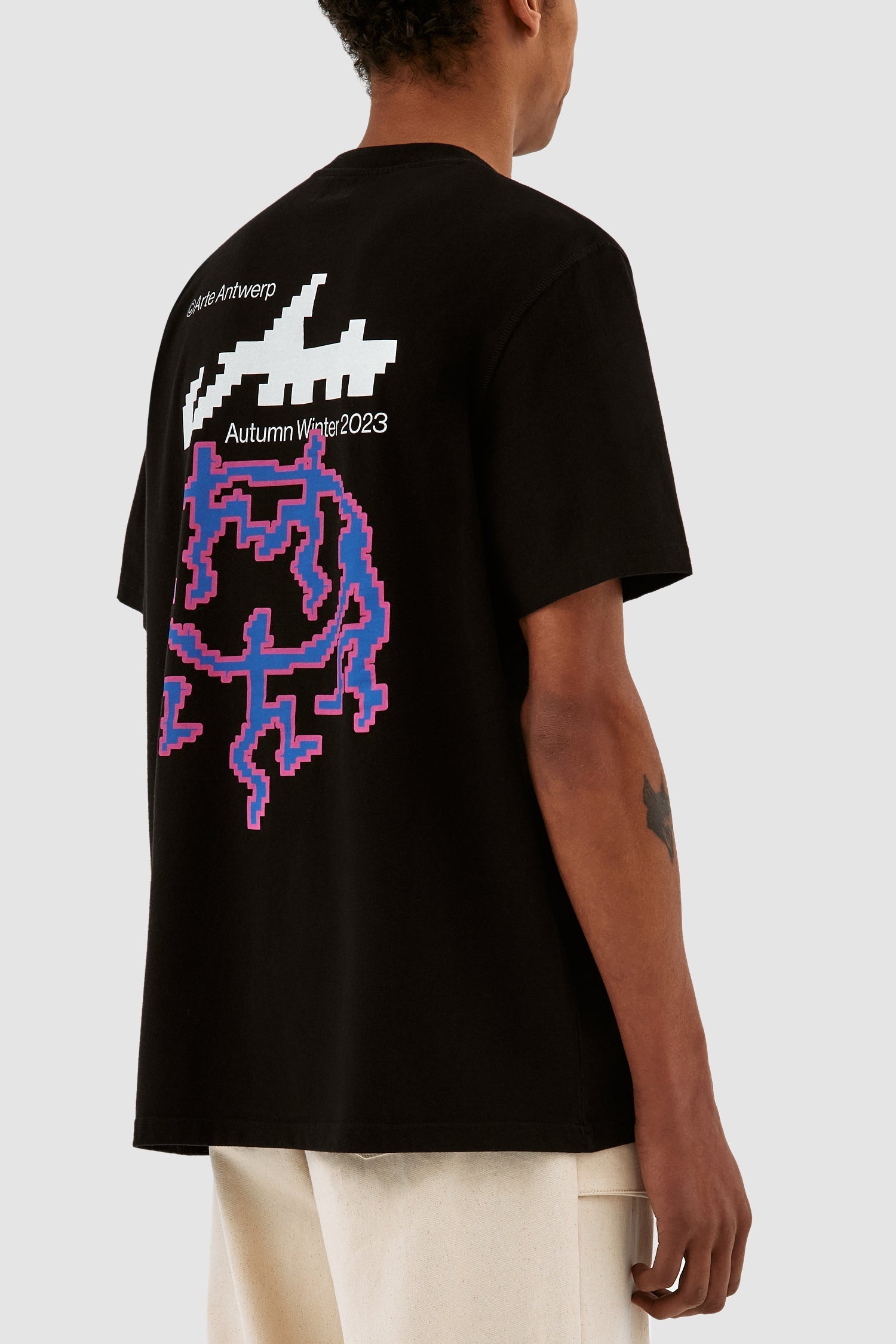 Tommy Back T-shirt Pixel Dancers - Noir