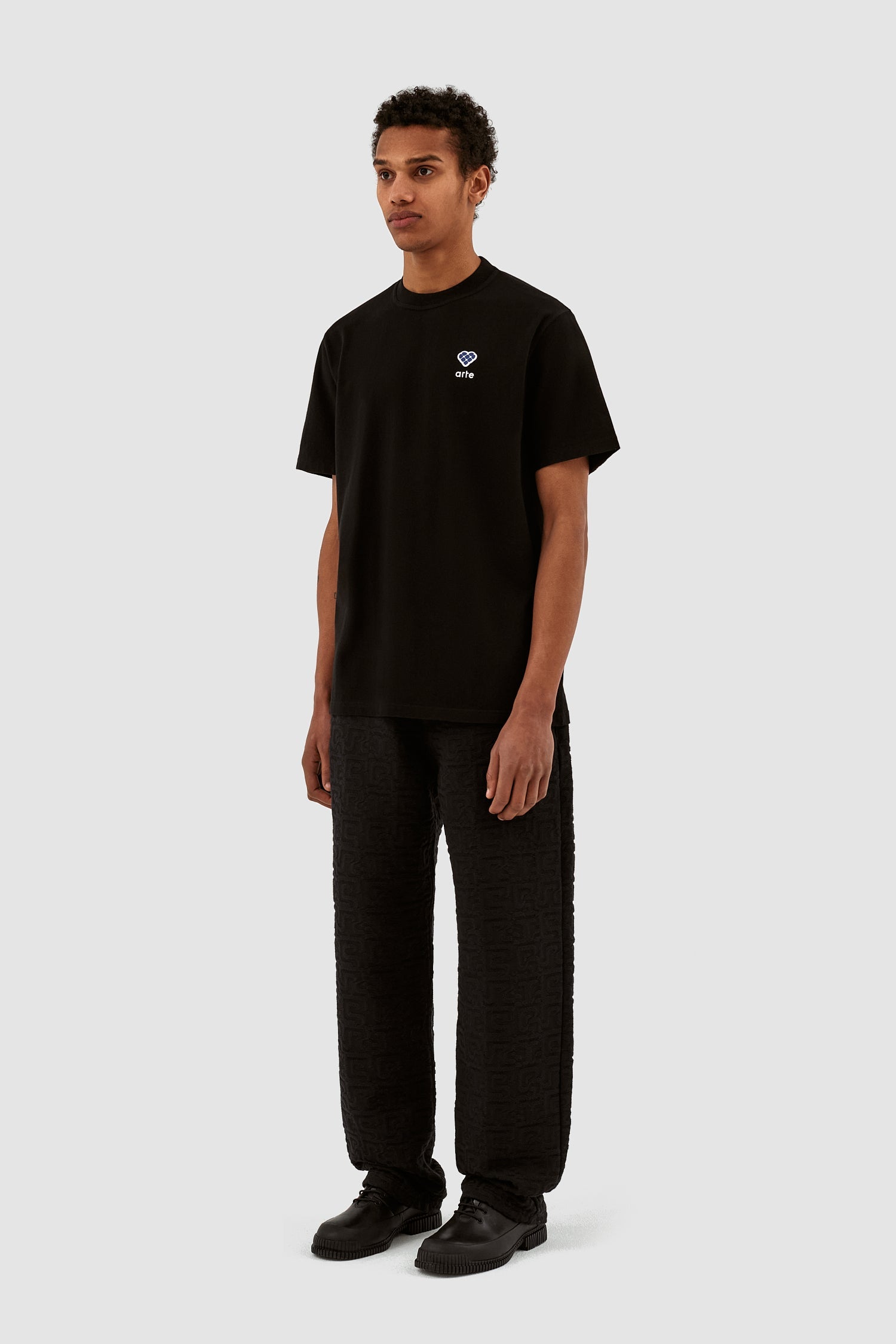 Tommy Heart Patch T-shirt - Noir