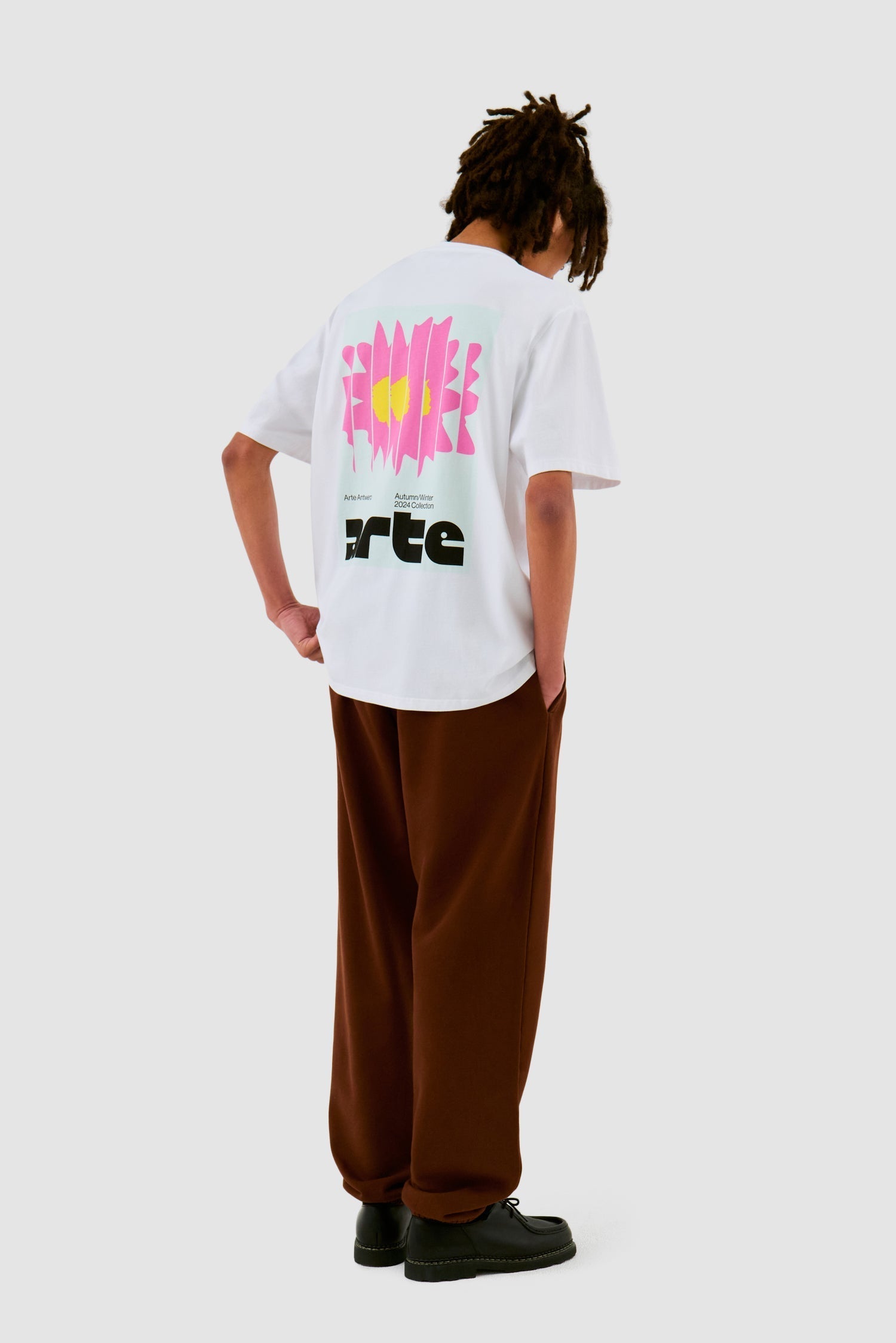 T-shirt Flower Poster - Blanc