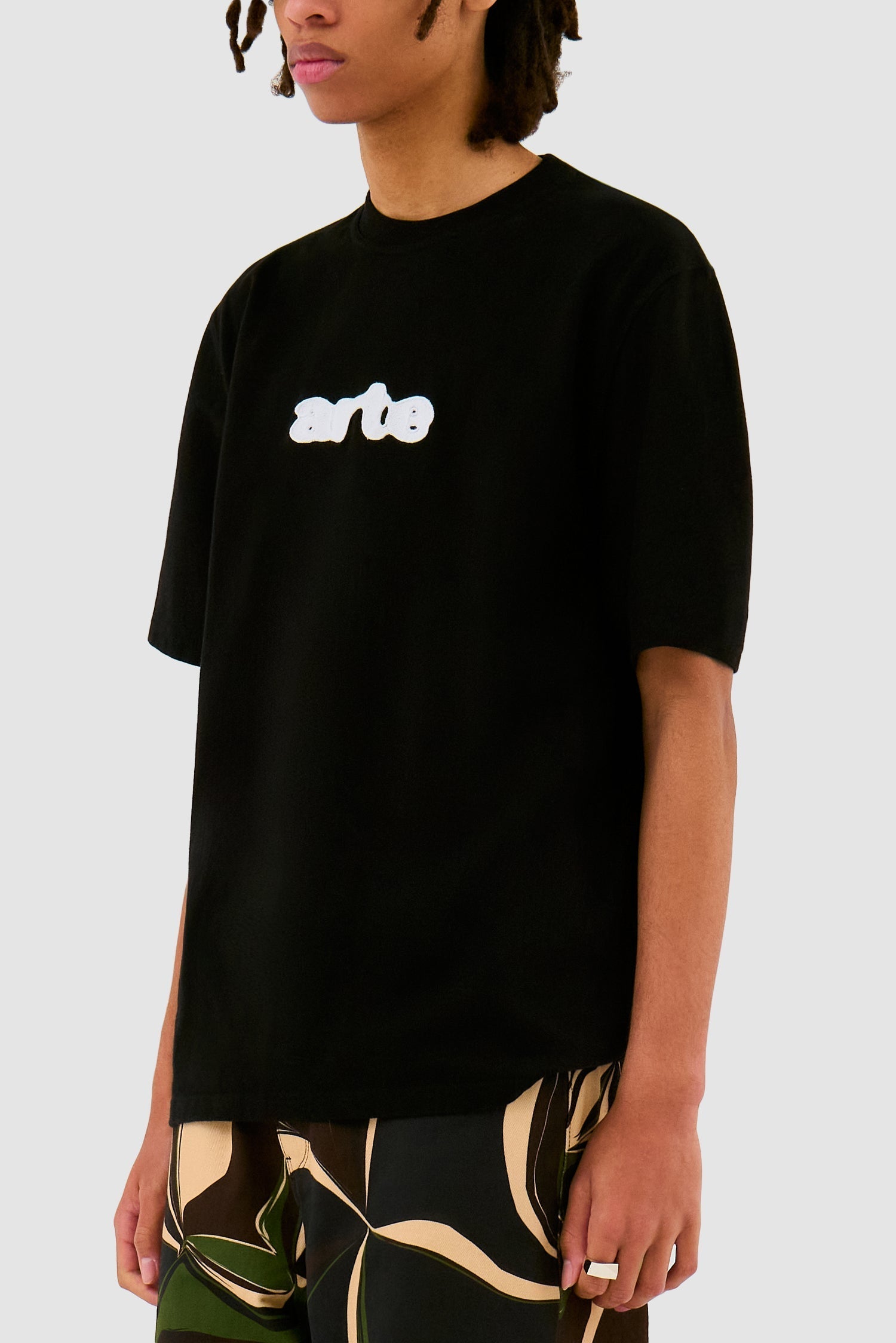 T-shirt à broderie Blur - Noir