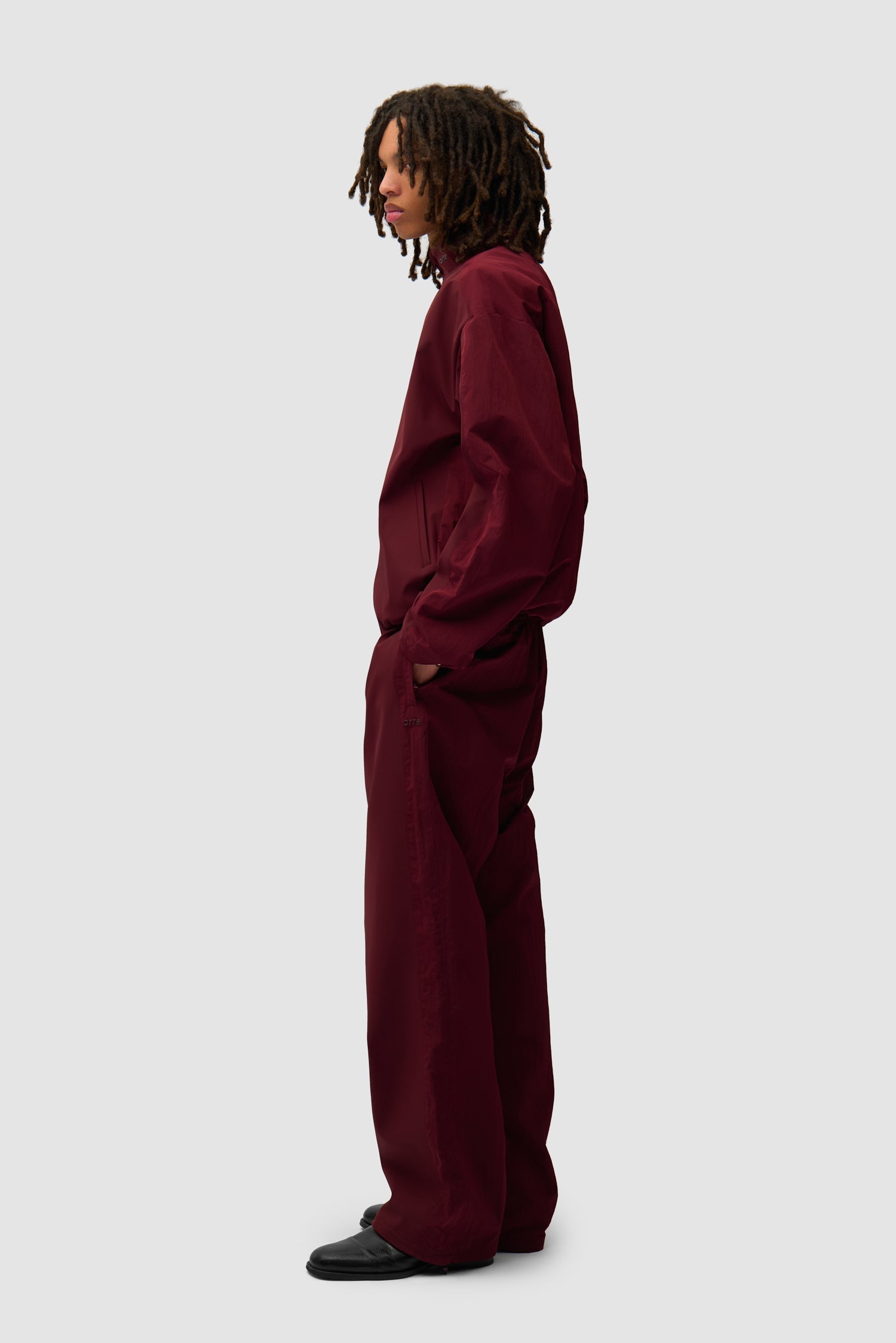 Veste de survêtement en nylon - Bordeaux