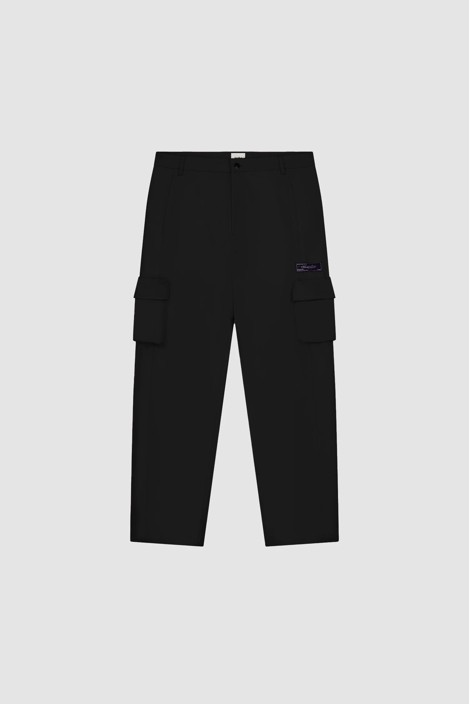 Pantalon en coton à poches 3D - Noir