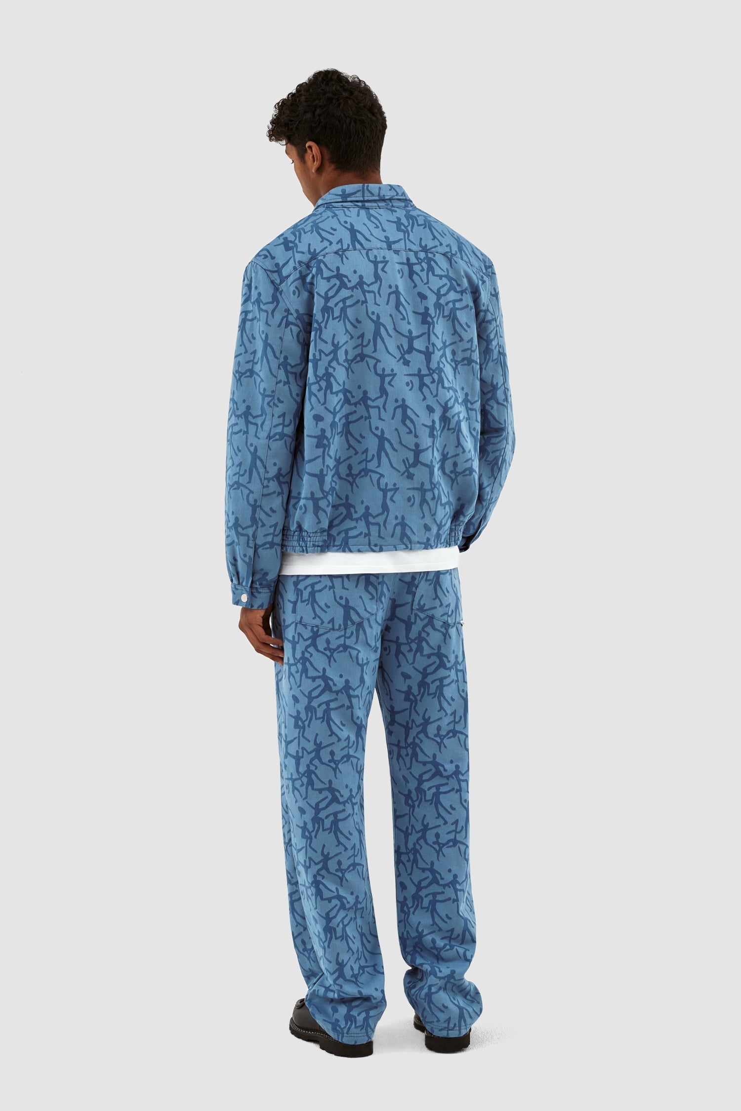 Veste James Allover - Bleu