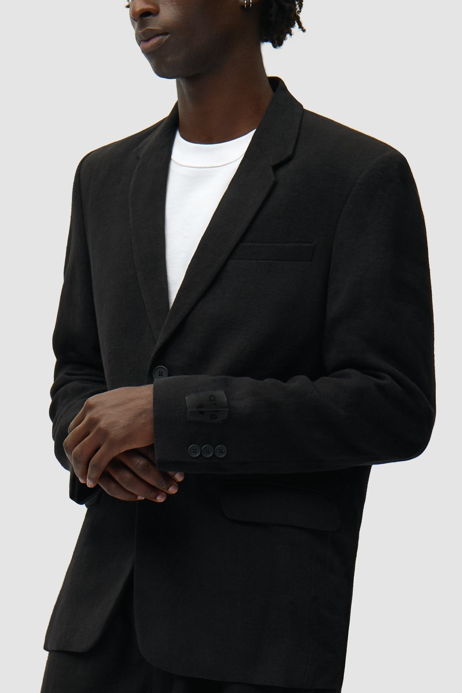 Veste de costume en lin - Noir