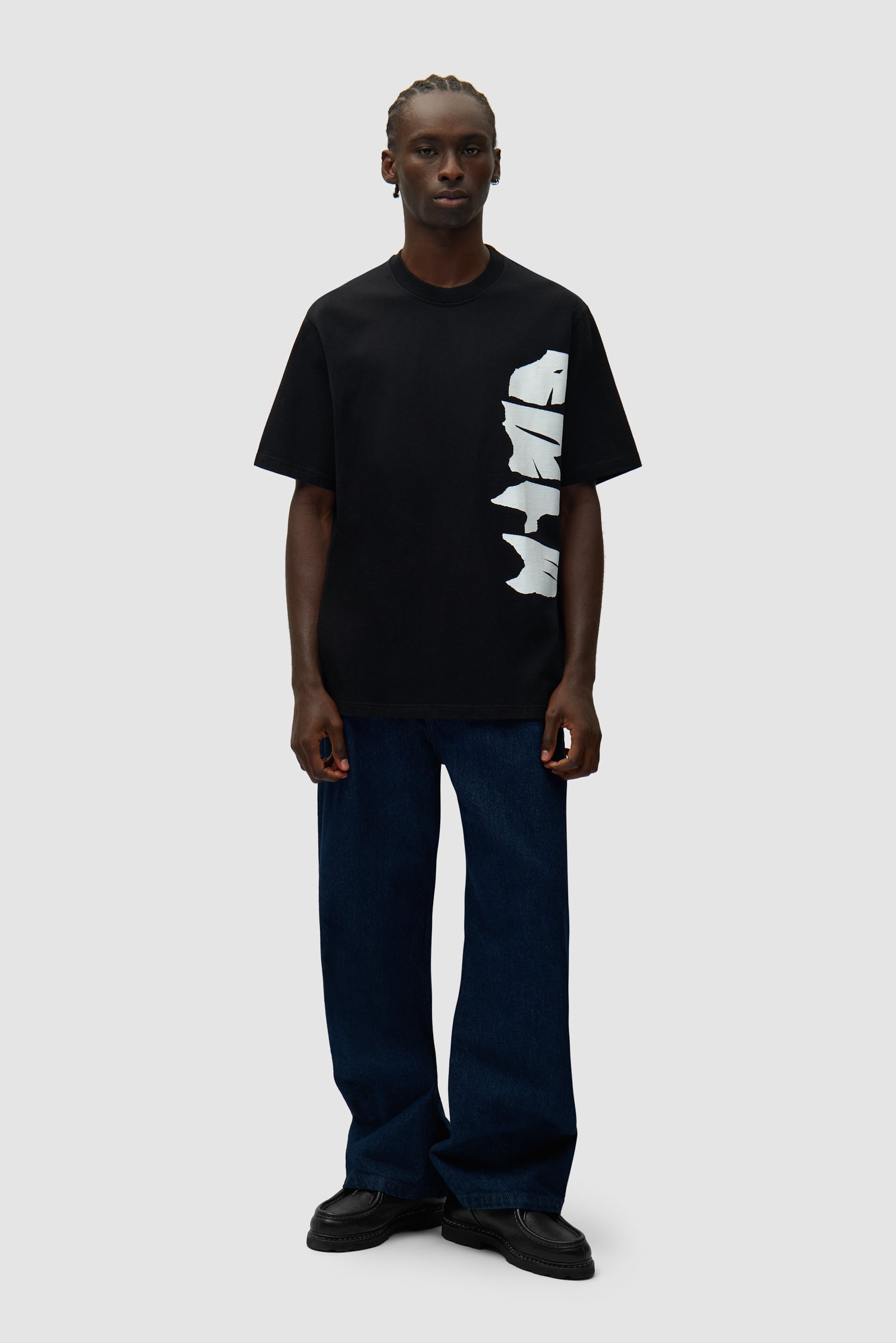 T-shirt avec logo sur le côté - Noir