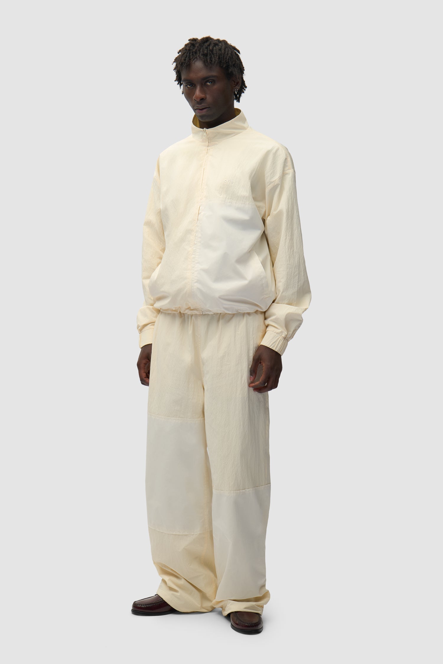 Pantalon de survêtement carré - Crème