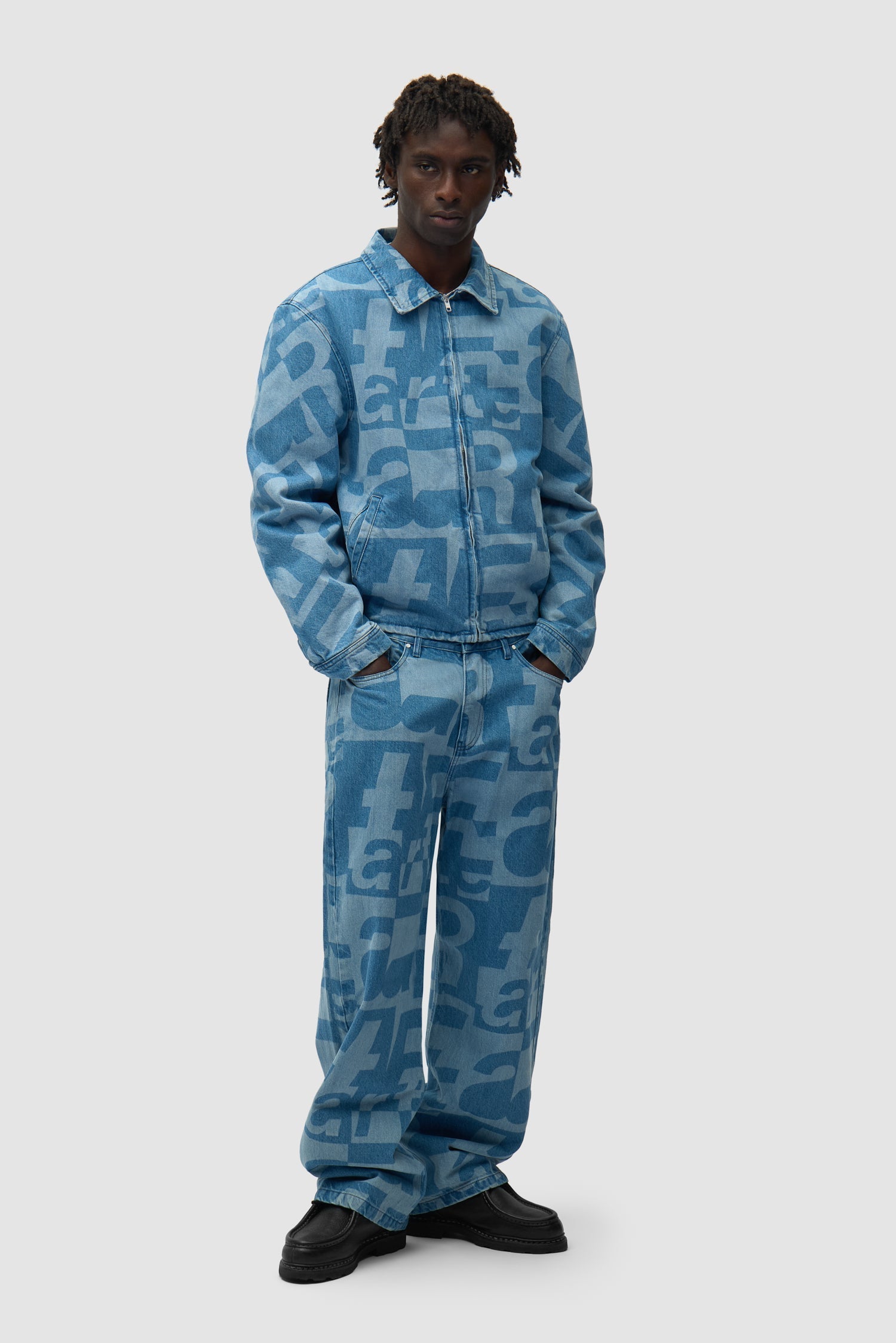 Veste en denim intégral - Denim brut