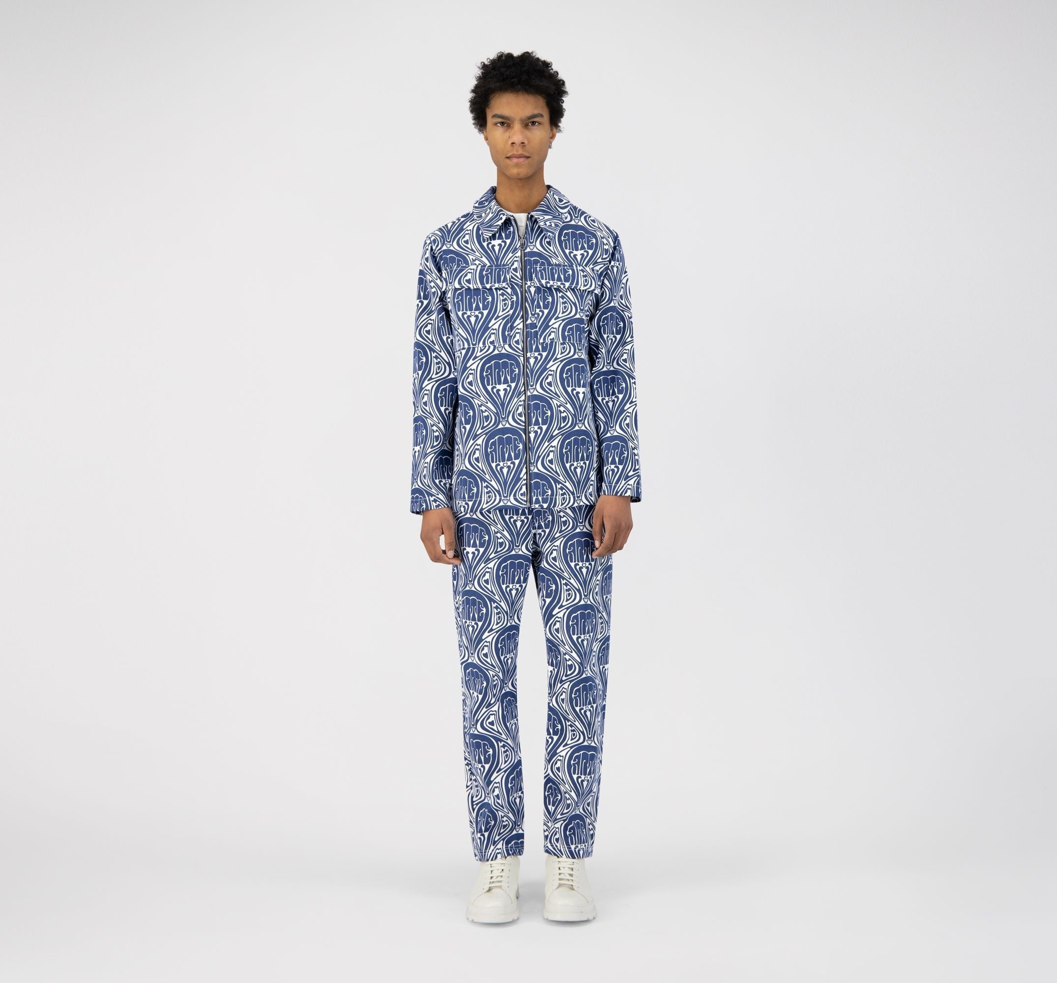 Veste Jean Novo - Bleu/Blanc