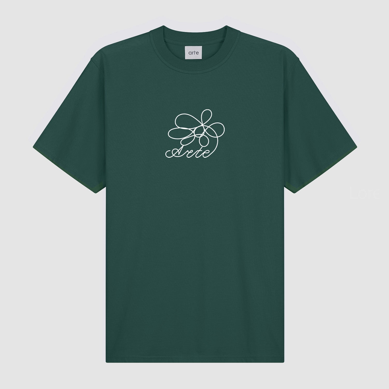 T-shirt brodé de fleurs - Vert