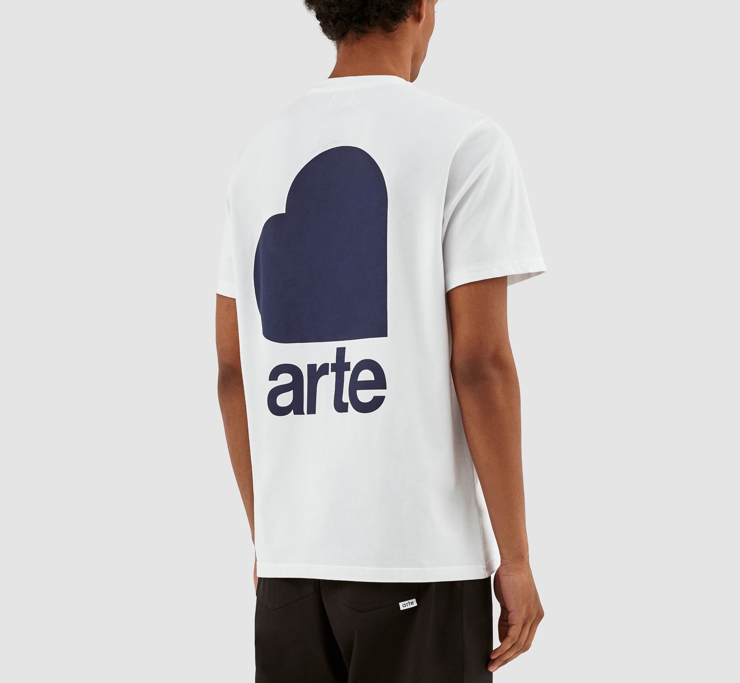 Taut Back Heart T-shirt - Blanc