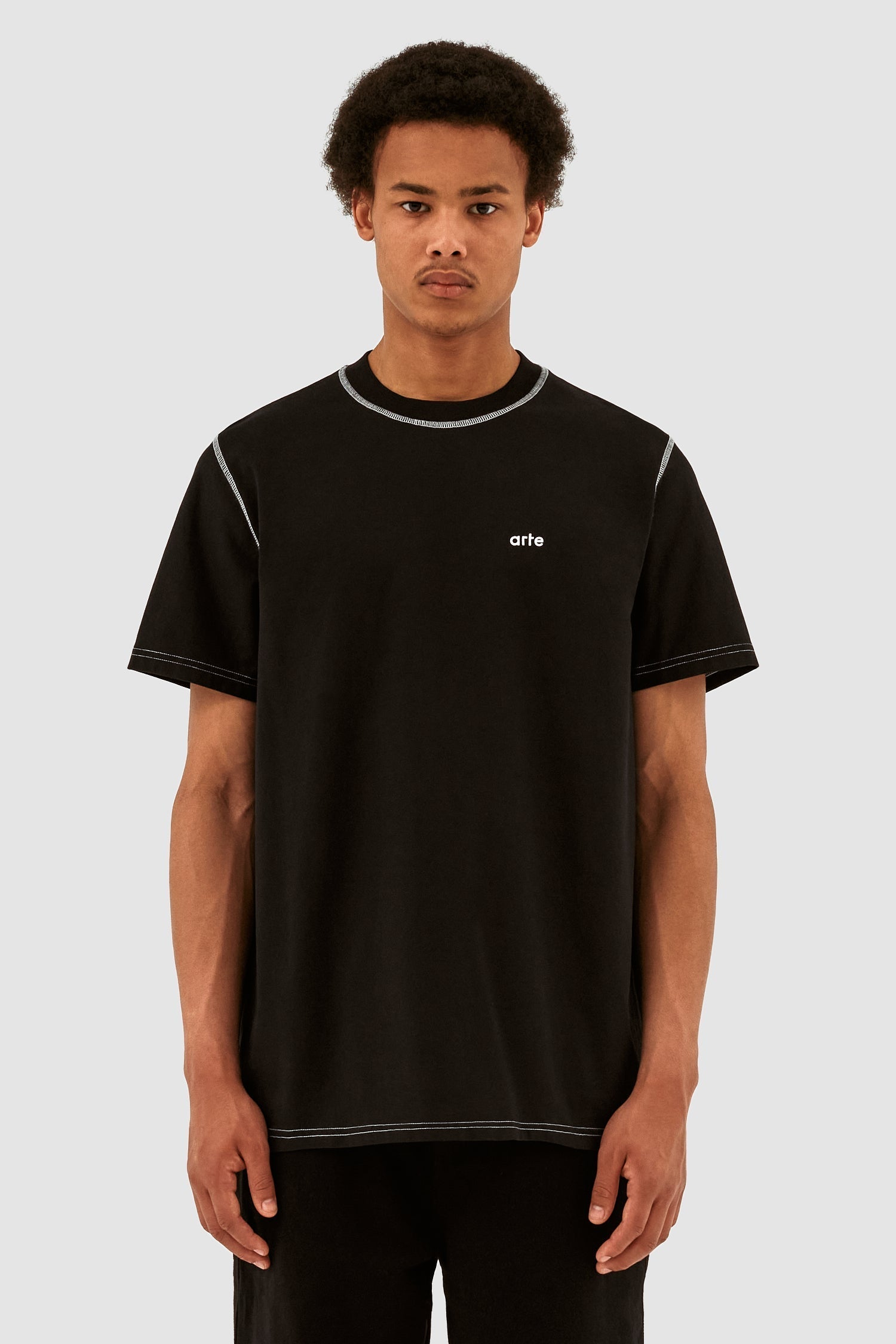 T-shirt contrasté Turner - Noir