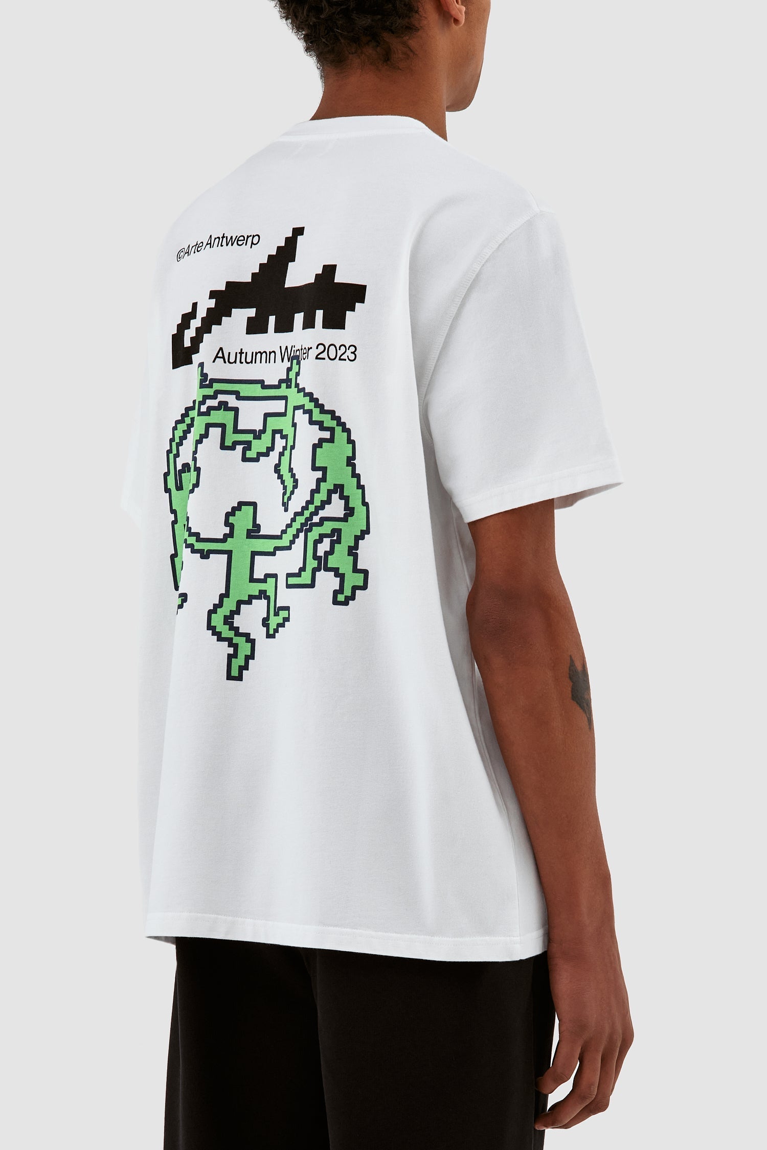 Tommy Back T-shirt Pixel Dancers - Blanc