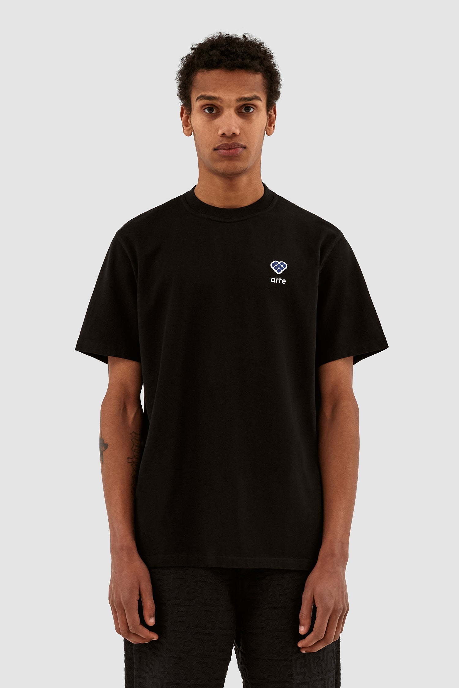 Tommy Heart Patch T-shirt - Noir