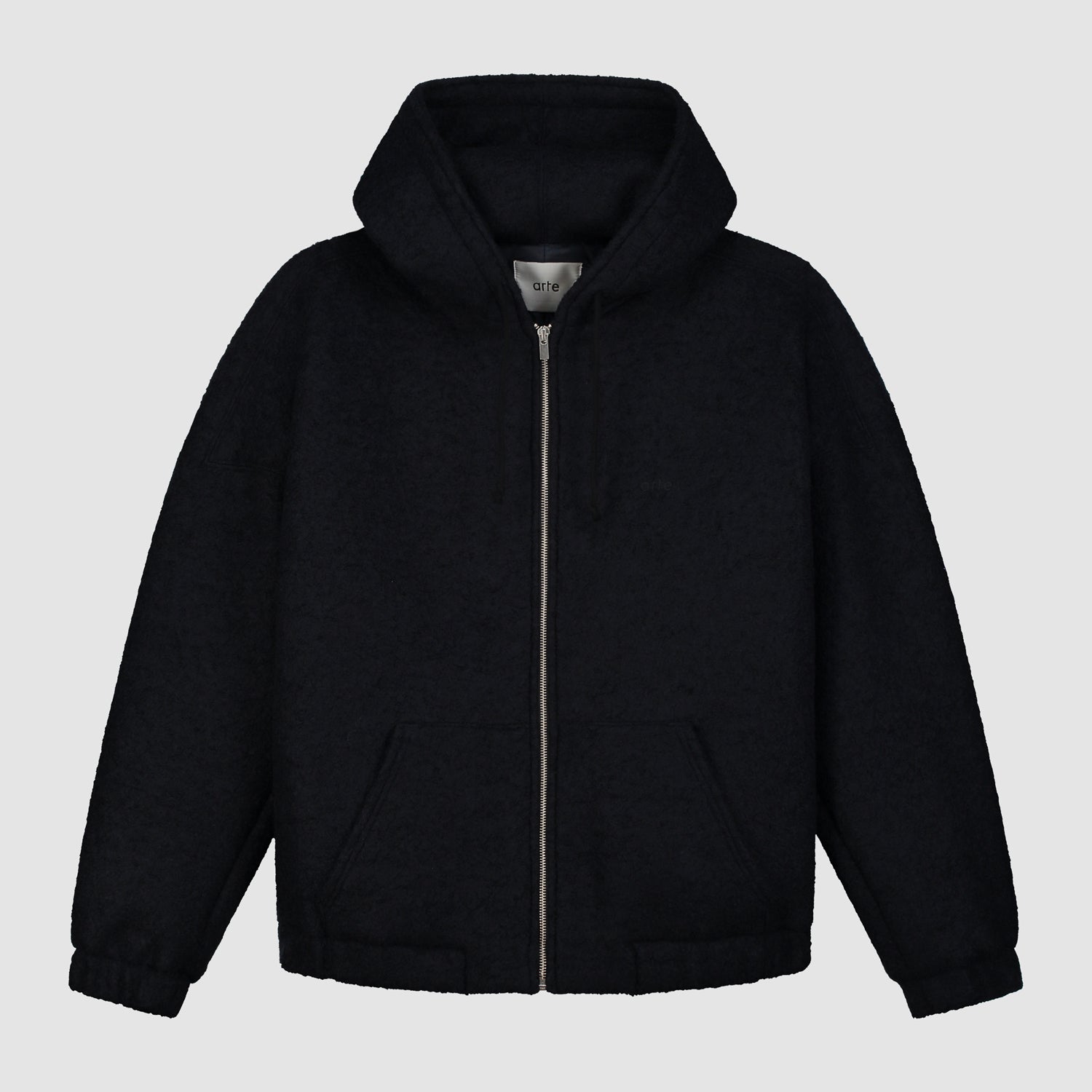 Veste à capuche en laine - Navy