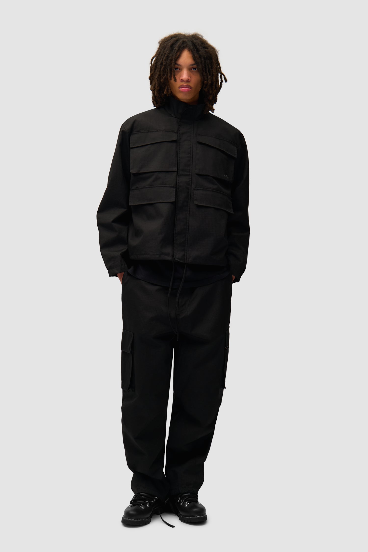 Veste Ripstop cirée - Noir