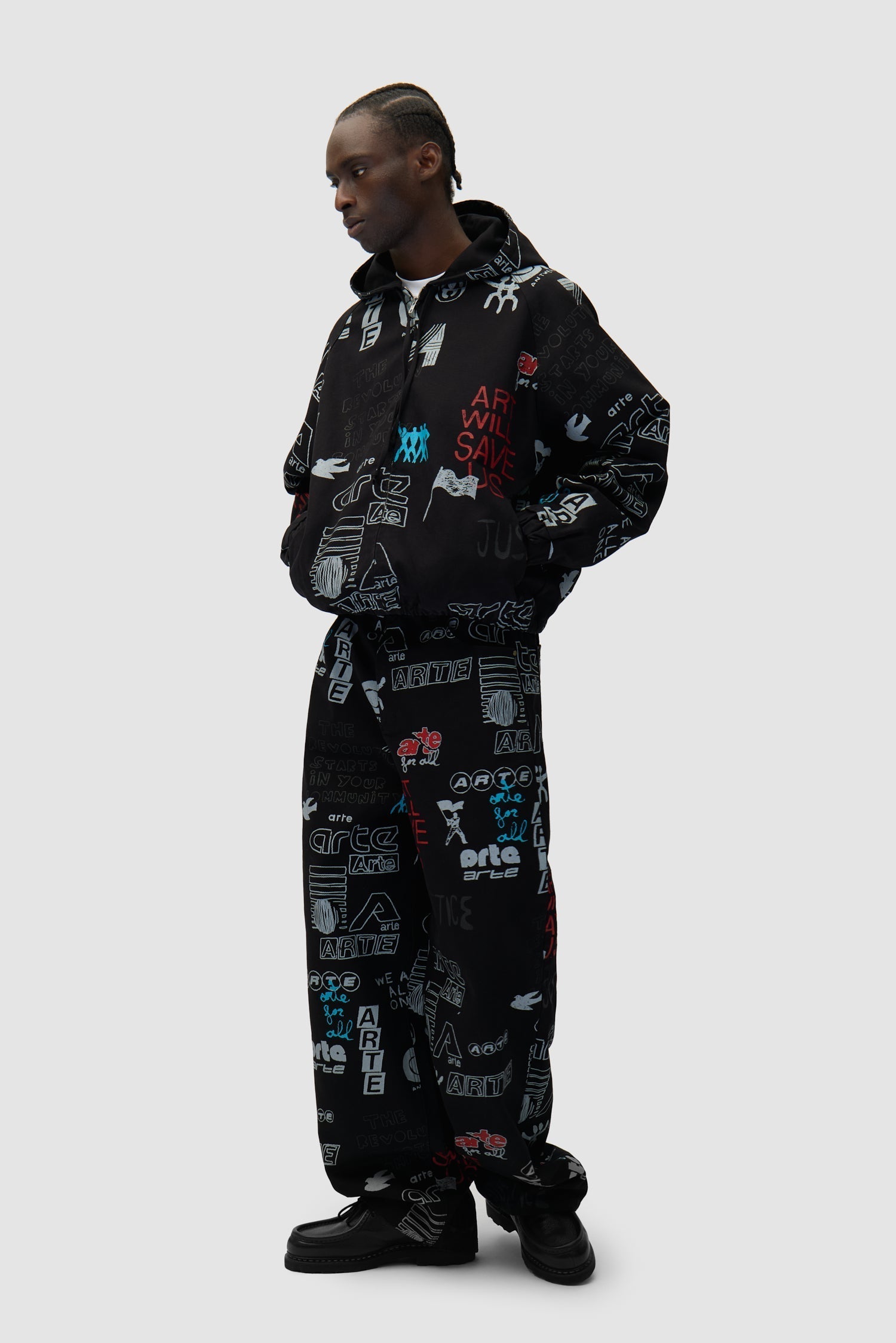 Veste Graffiti Allover - Noir