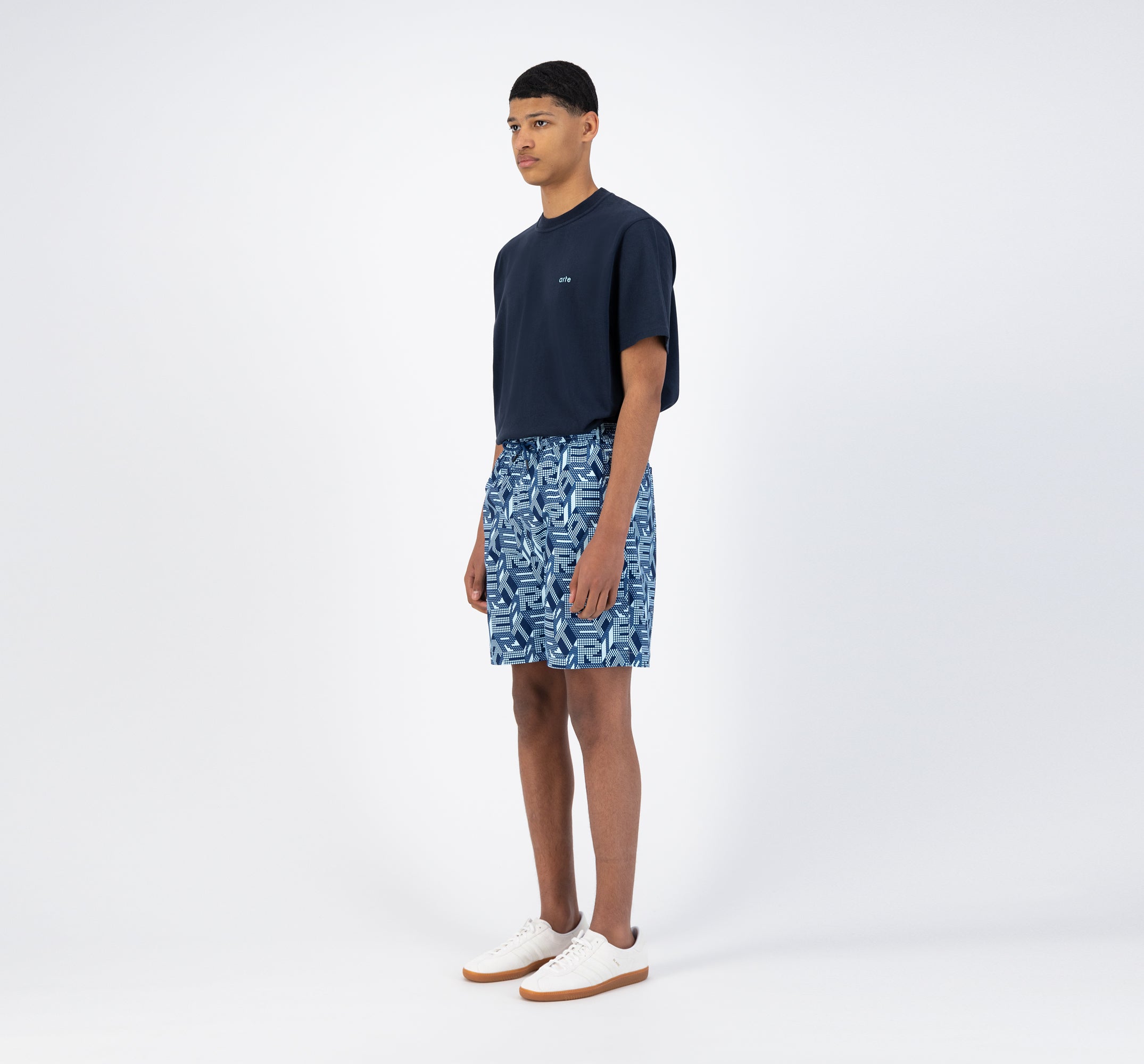 Short Soto Allover - Bleu/Bleu foncé
