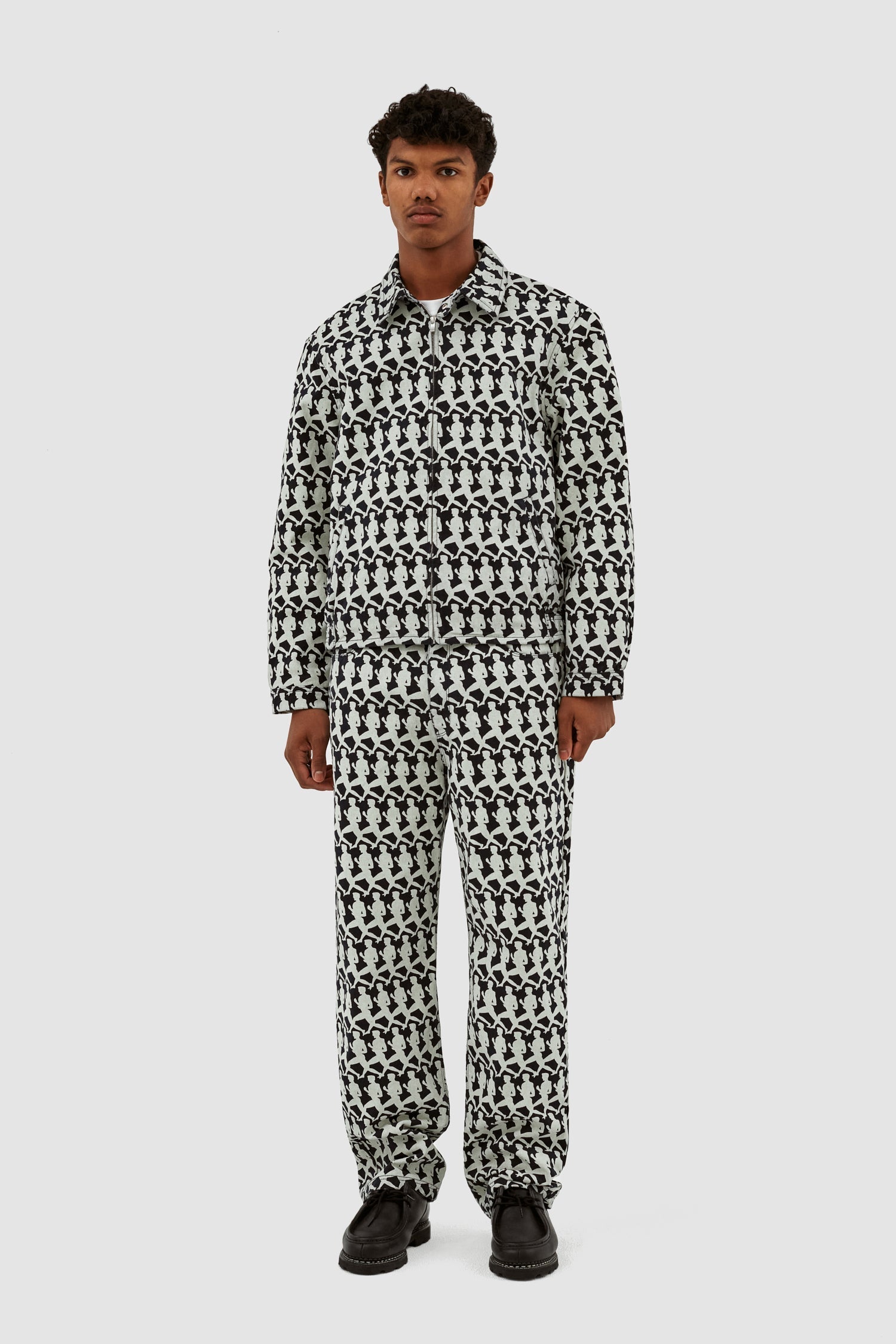 Veste Jones Allover - Marine/Crème