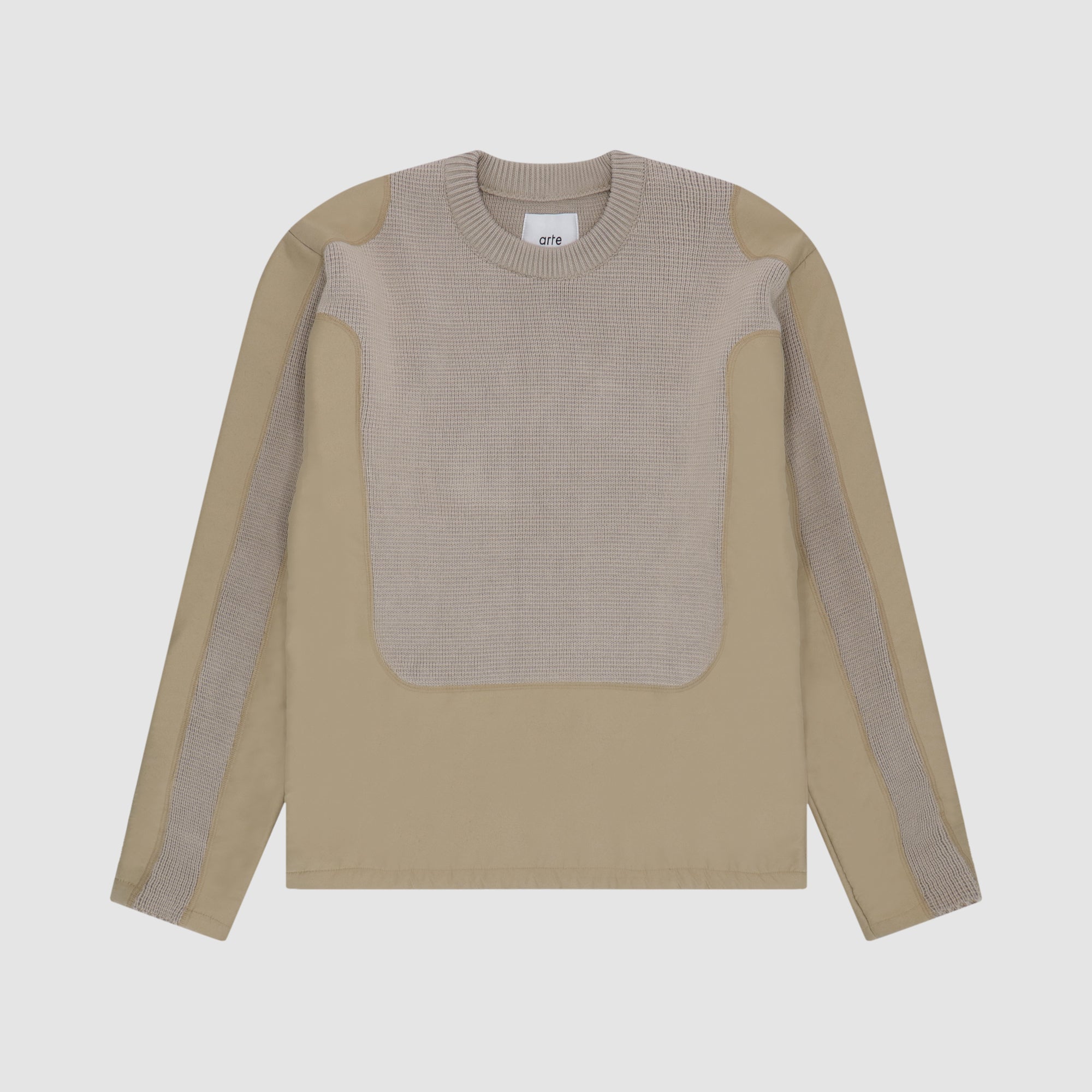 Pull Kris contrasté - Crème