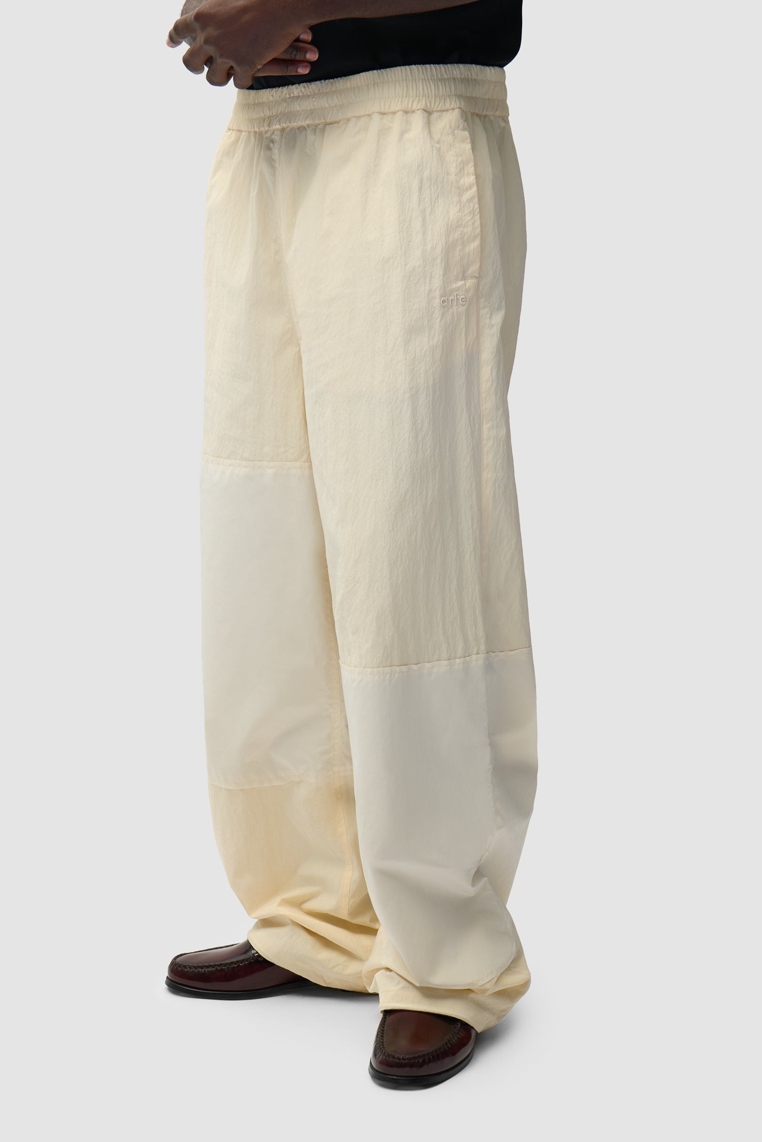 Pantalon de survêtement carré - Crème