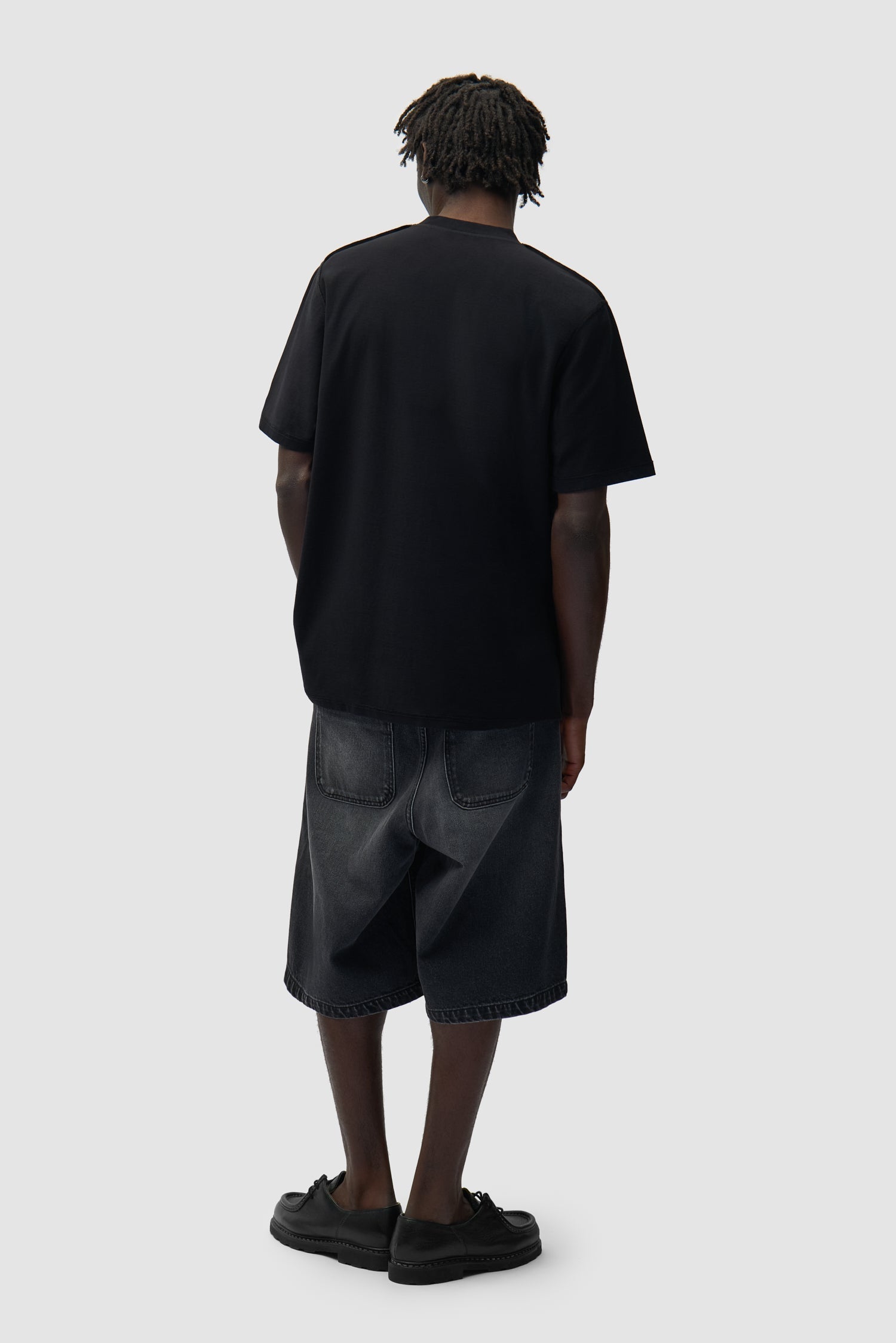 T-shirt à étiquette réversible - Noir
