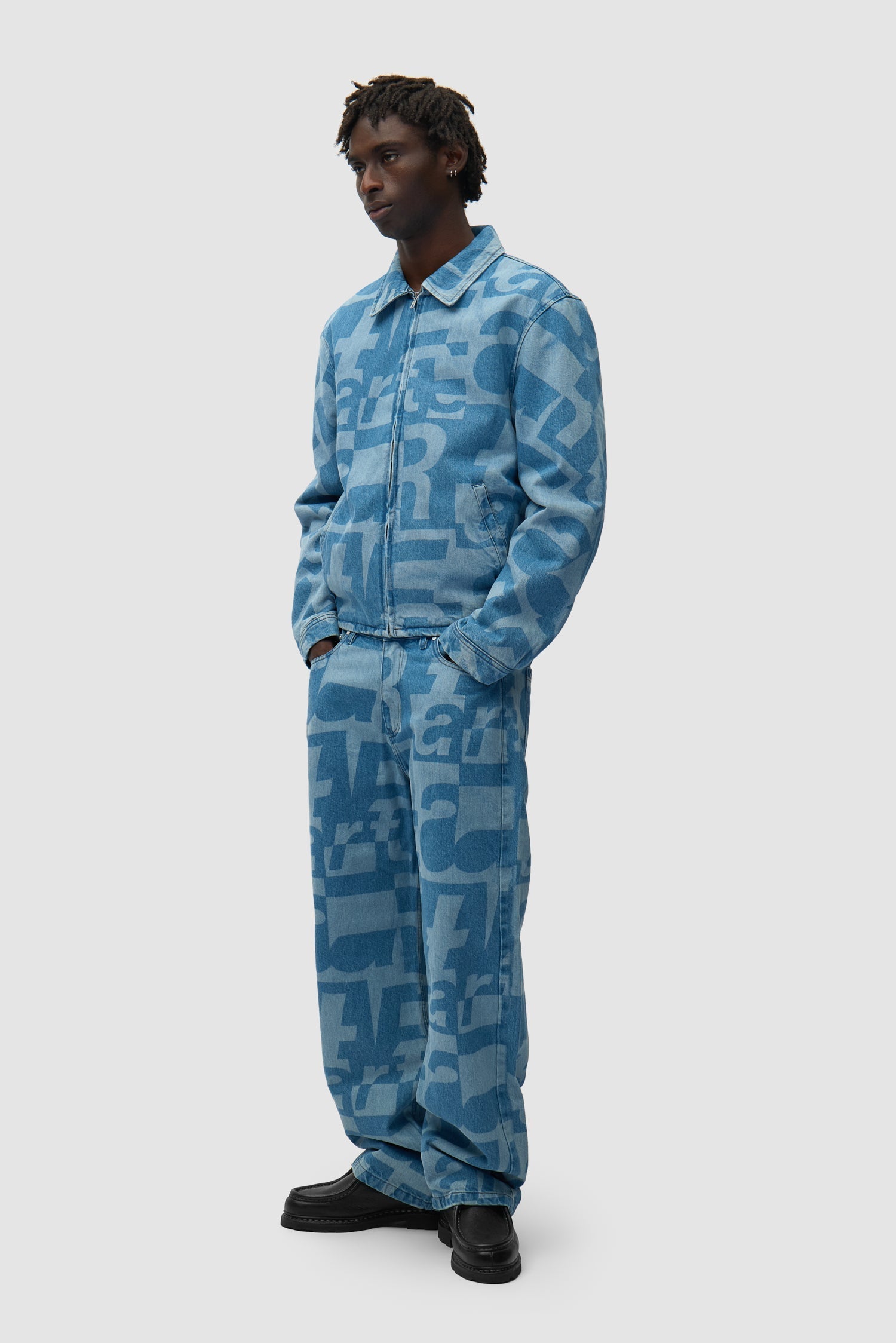 Veste en denim intégral - Denim brut